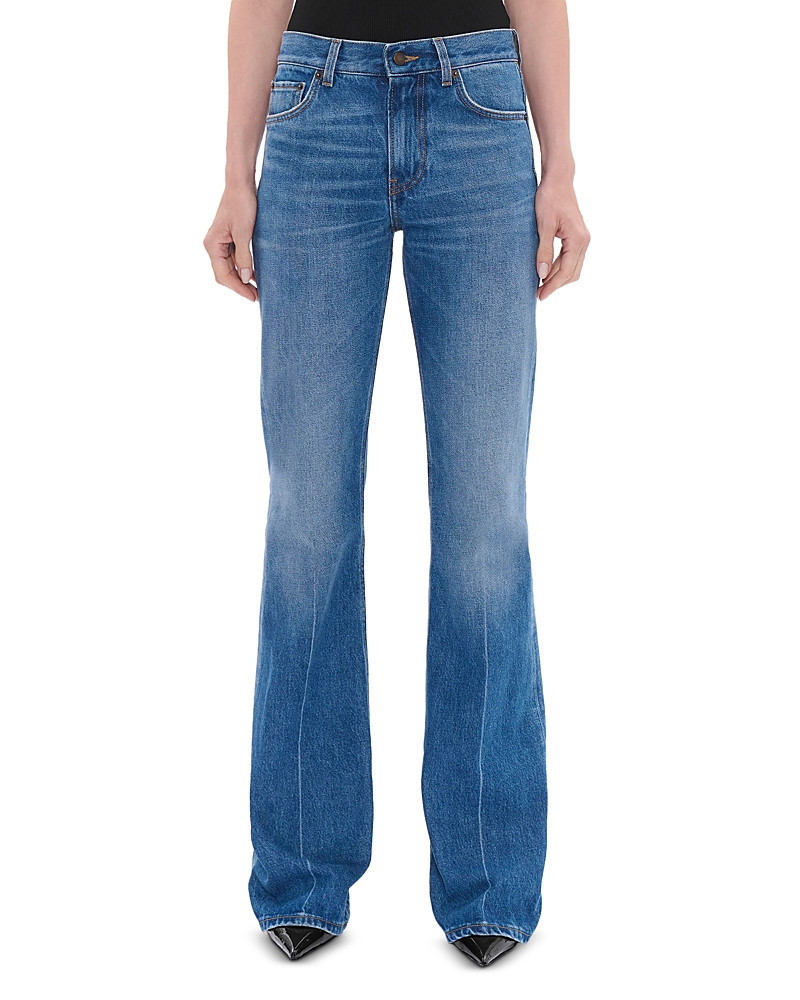 Haikure Flora Mid Rise Flare Leg Jeans in Real Blue | Bloomingdale's (US)