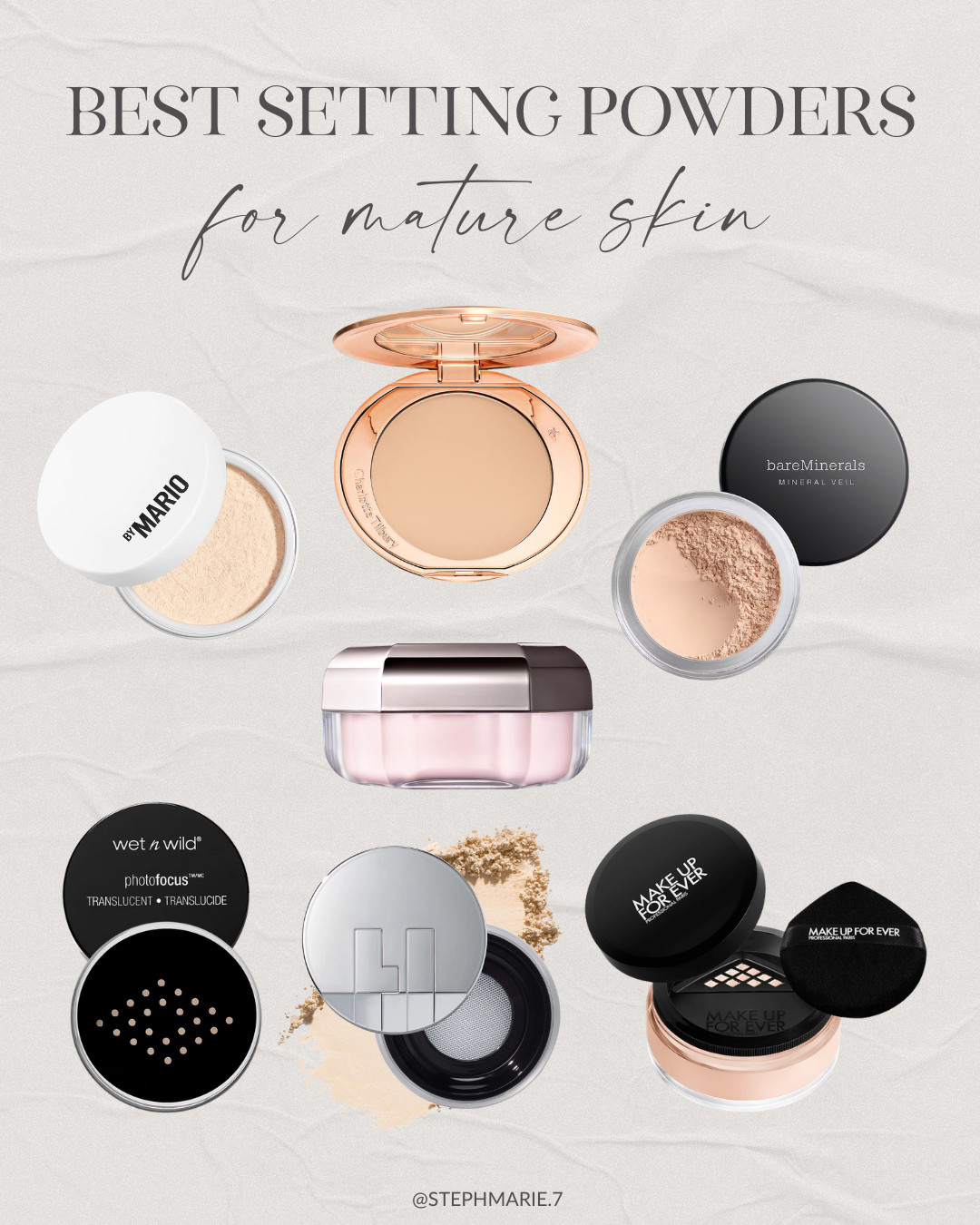 If you have mature skin and are looking for a new setting powder that actually works without settling into fine lines, these are my top favorites!  

 #LTKOver40 #LTKBeauty