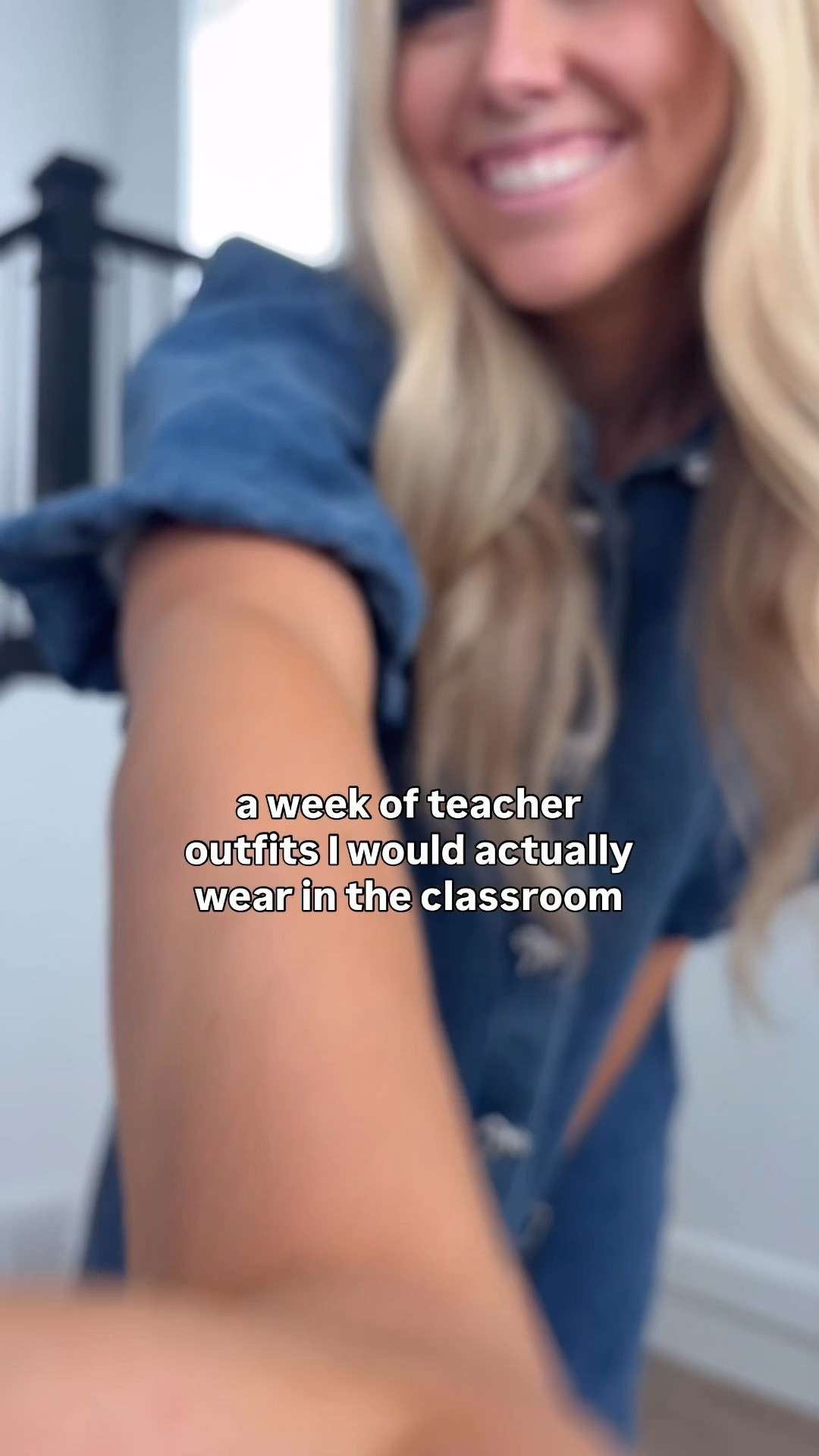 a week of teacher outfits I’d actually wear! 
denim dress in color “Blue": sized up to XL for length & oversized fit | 
white closed toe sandals: true to size | 
green jumpsuit: sized up one to an L for length | 
leopard flats | true to size 
beige yellow dress: wearing usual size M | 
brown sandals ugg dupe: true to size | 
striped top: wearing usual M | 
black jeans: sizing chart accurate | 
black flats: size up half | 
smile tee: wearing Men’s small | 
blue jeans: sizing chart accurate | 
adidas: true to size 

| teacher outfit | fall outfit | teacher fashion | work outfit | amazon fashion 

#LTKFindsUnder100 #LTKWorkwear #LTKFindsUnder50