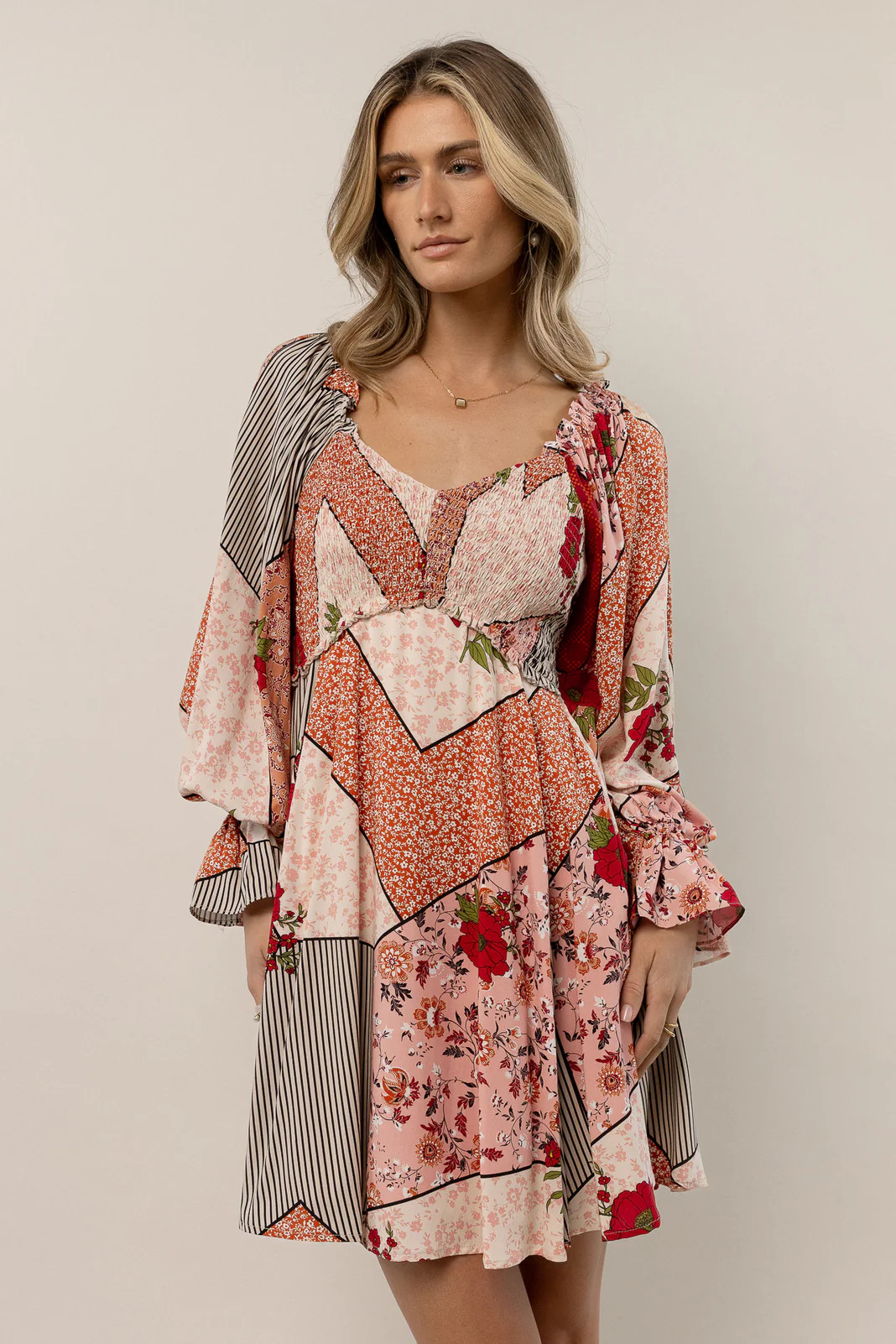 Fayette Floral Mini Dress - böhme | Böhme US