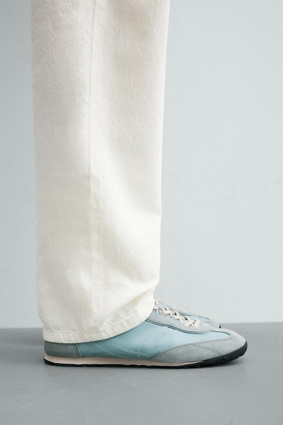 LEATHER SNEAKERS | Zara US