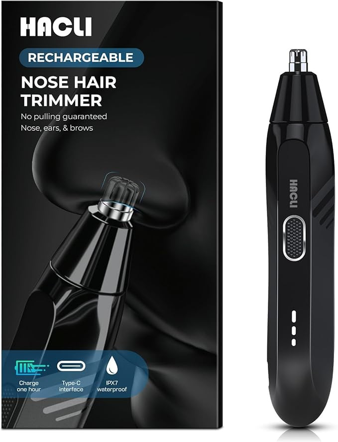 Nose Hair Trimmer for Men Women - Electric Nose Hair Clipper with Replaceable Stainless Steel Bla... | Amazon (US)