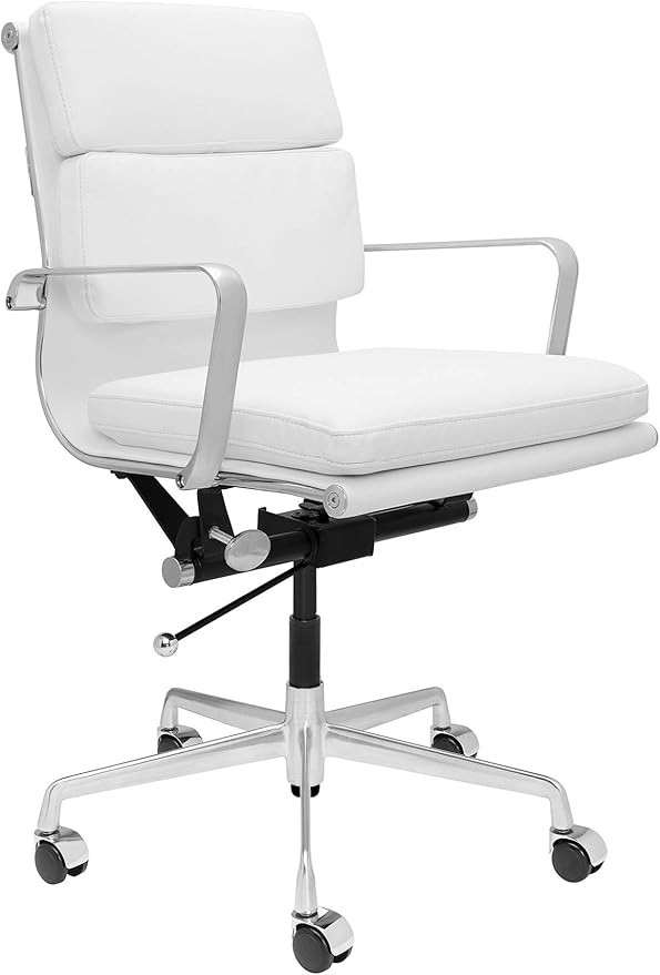 SOHO Soft Pad Management Chair (White) | Amazon (US)