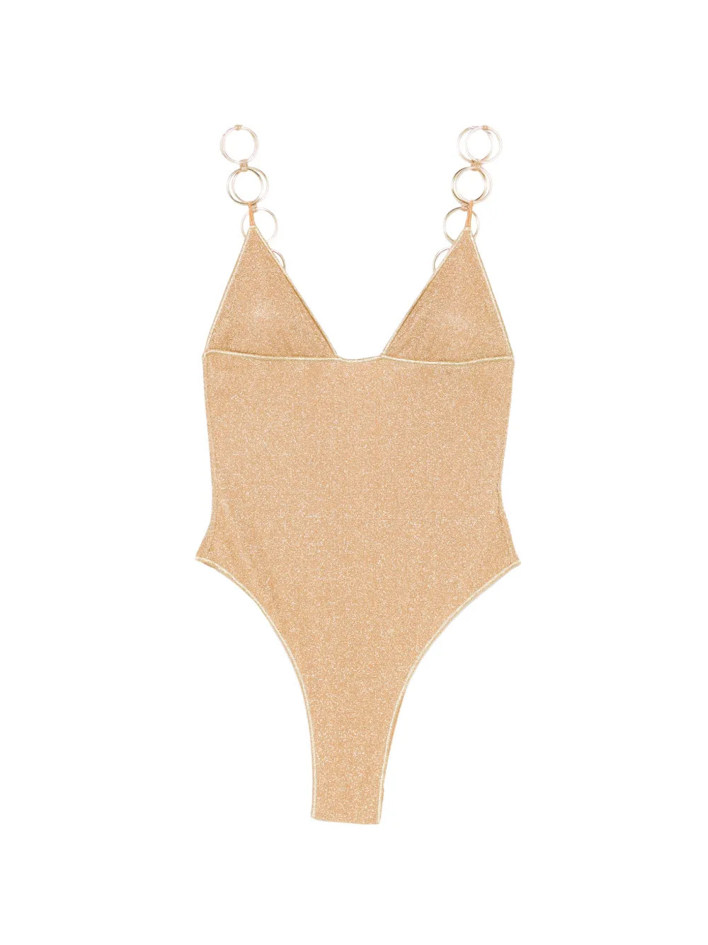 Oséree Lumiere Ring Triangle Swimsuit | Gold | FARFETCH | Farfetch Global