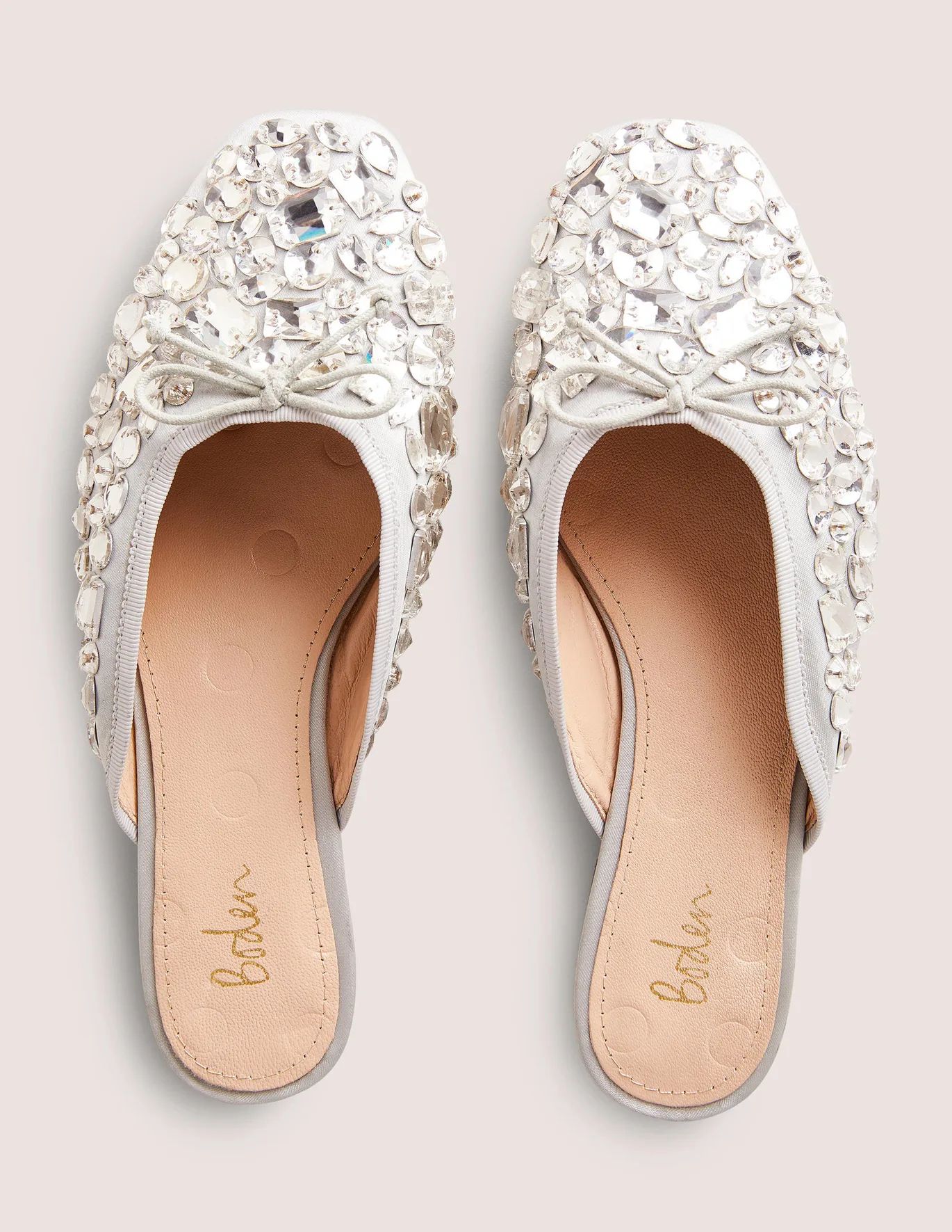 Jewel Encrusted Flat Mule | Boden (US)