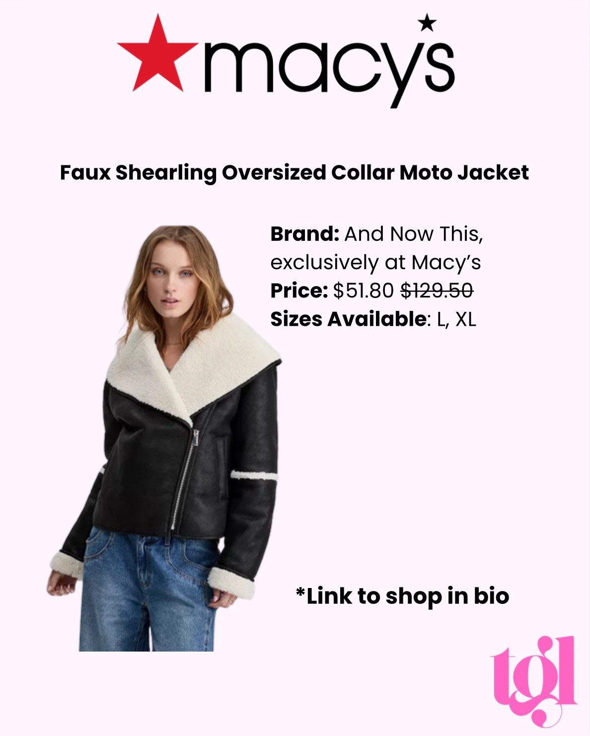 Really cute jacket on sale at Macy’s!

#fauxshearling #macys #andnowthis #under100

#LTKSeasonal #LTKSaleAlert #LTKFindsUnder100
