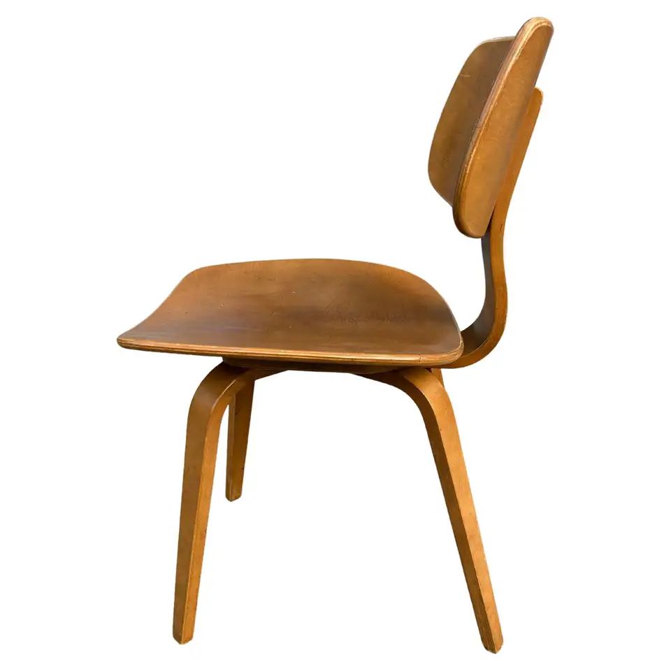Mid-Century Modern Thonet Bentwood Plywood Birch Dining Chair 10 Available | 1stDibs