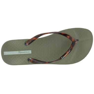 Ipanema Ana Connect Fem Flip Flop Green/Tortoise | Well.ca