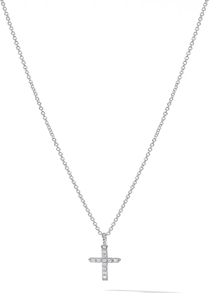 Cable Collectibles Cross Necklace with Diamonds | Nordstrom