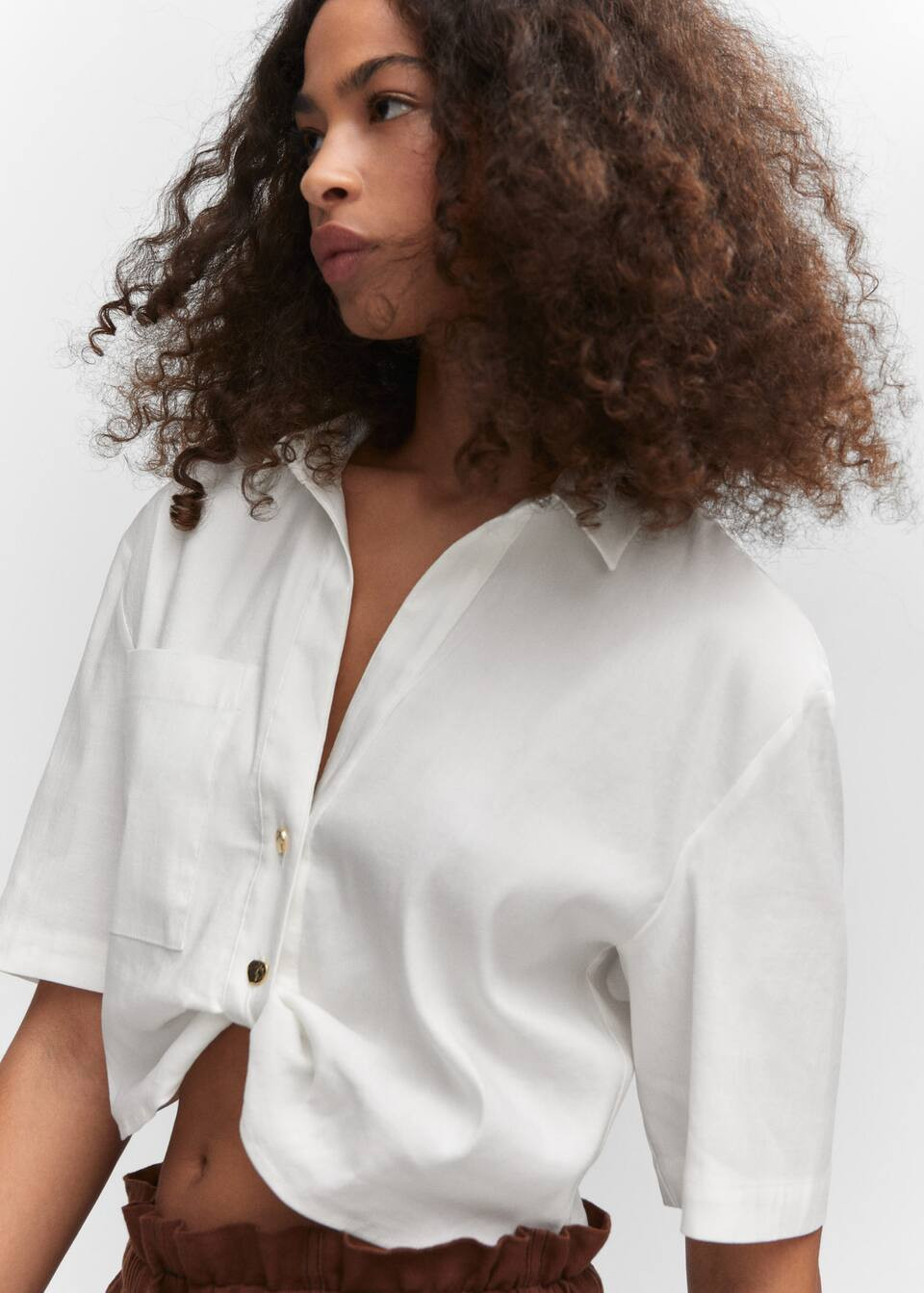 Search: Cropped shirt with knot (9) | Mango USA | MANGO (US)