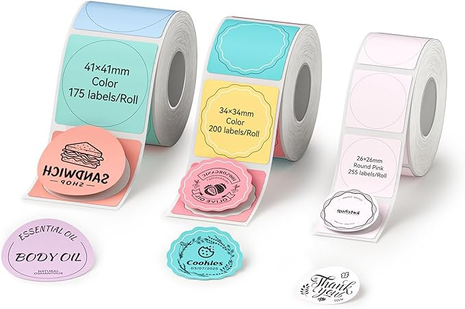 NIIMBOT Thermal Label Maker Tape Set, Compatible for NIIMBOT B1 B21 B31 B4 Label Printer, Thermal... | Amazon (US)