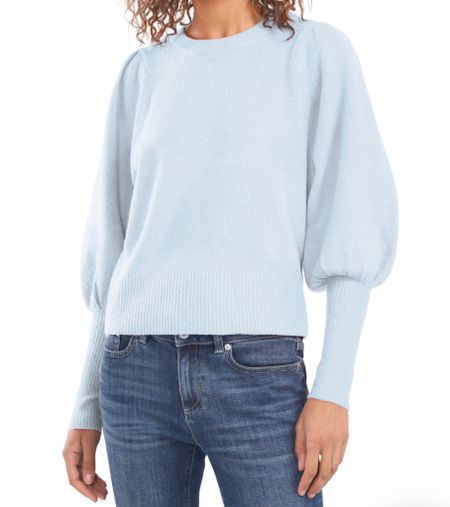Puff sleeve sweater 
Sweater 

#LTKunder100 #LTKstyletip #LTKSeasonal