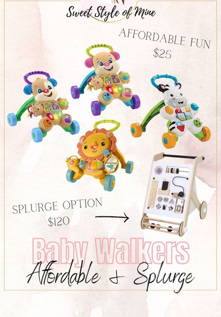 Affordable and spurge option baby standing walkers 

Baby registry, baby toys, baby walker, baby must have, affordable baby toys 

#LTKFind #LTKfamily #LTKbaby