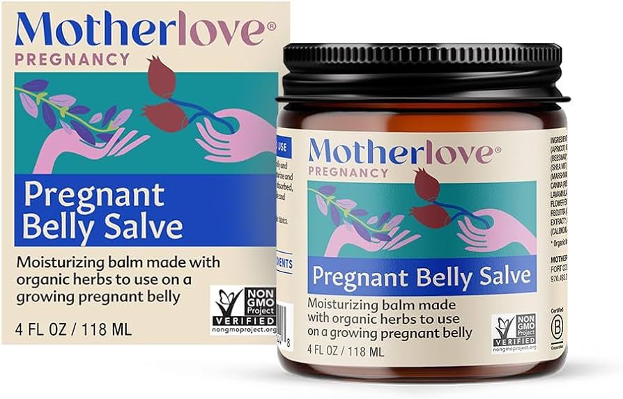 Motherlove Pregnant Belly Salve (4 oz) Moisturizing Balm to Use on Growing Belly—Non-GMO & Orga... | Amazon (US)