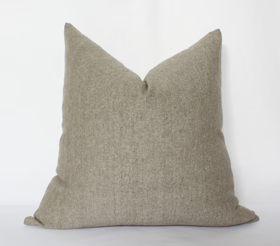 Olive Pillow Cover 18x18 Olive Throw Pillow 20x20 Light - Etsy Canada | Etsy (CAD)