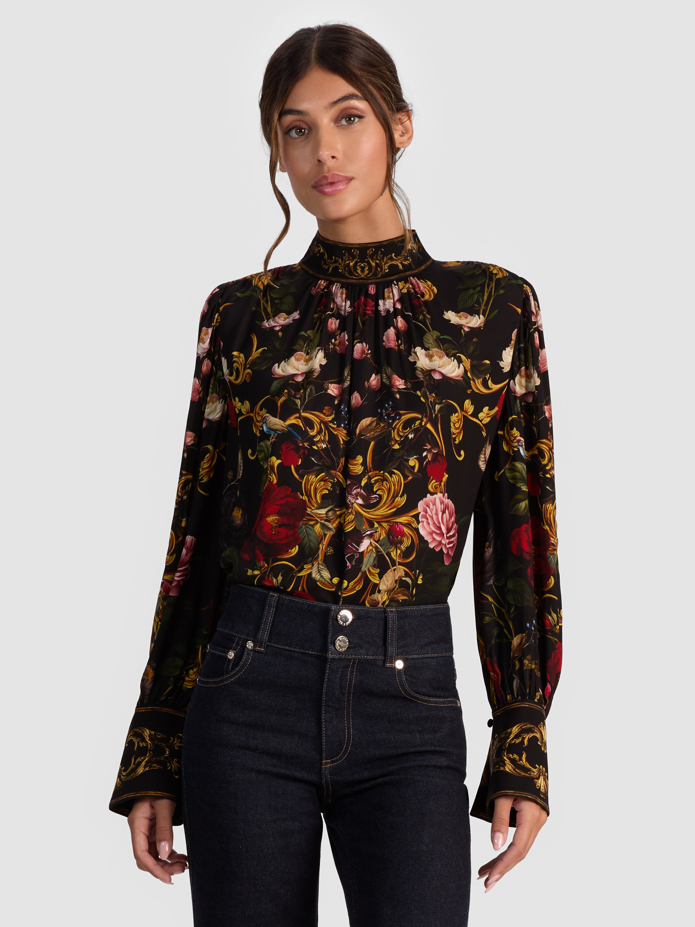 alice + olivia MARION BLOUSE | Alice + Olivia
