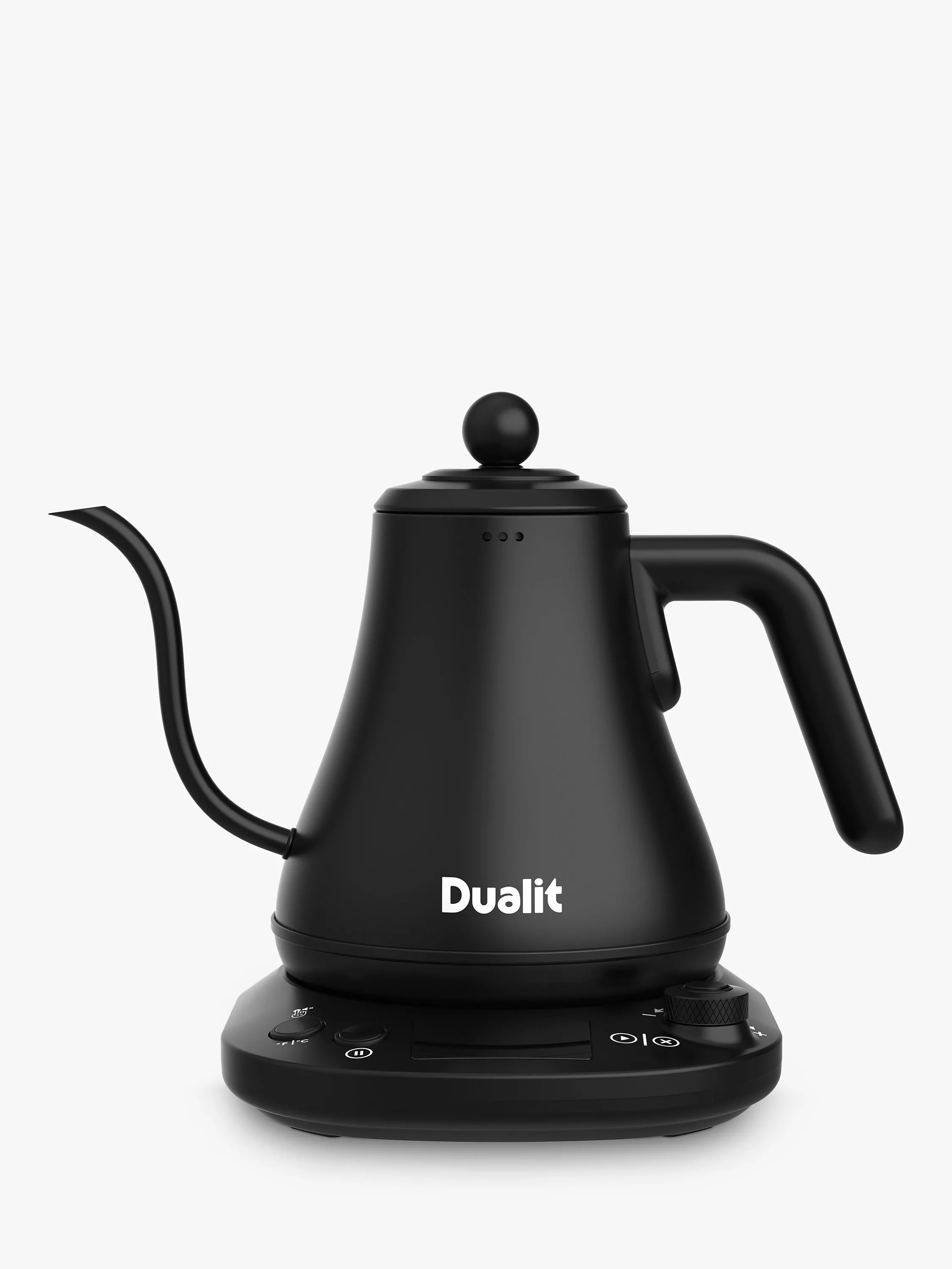 Dualit Pour Over Kettle, 0.8L, Black | John Lewis (UK)