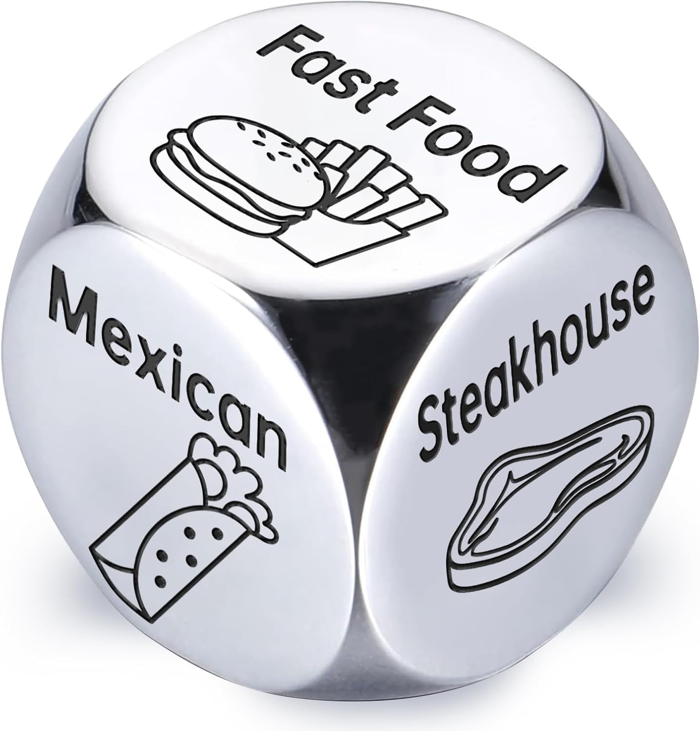Stocking Stuffers for Men Women Adults: Steel Food Decision Dice Funny Gifts for Him Her Couple G... | Amazon (US)