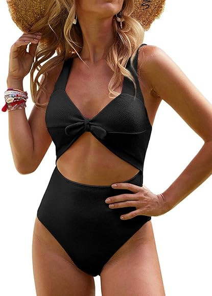 Bsubseach Cutout One Piece Swimsuit Women Bathing Suits High Waisted Monokini Swimwear | Amazon (CA)