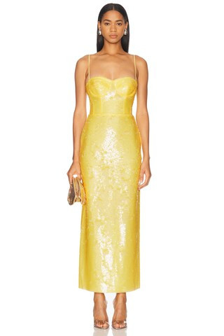 SEV Caserolles Dress in Yellow | FWRD 