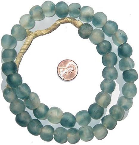 African Recycled Glass Beads - Full Strand Eco-Friendly Fair Trade Sea Glass Beads from Ghana Han... | Amazon (US)