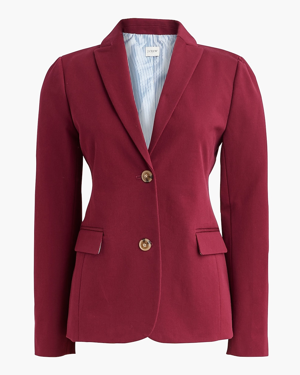 Cotton-blend two-button blazer | J.Crew Factory