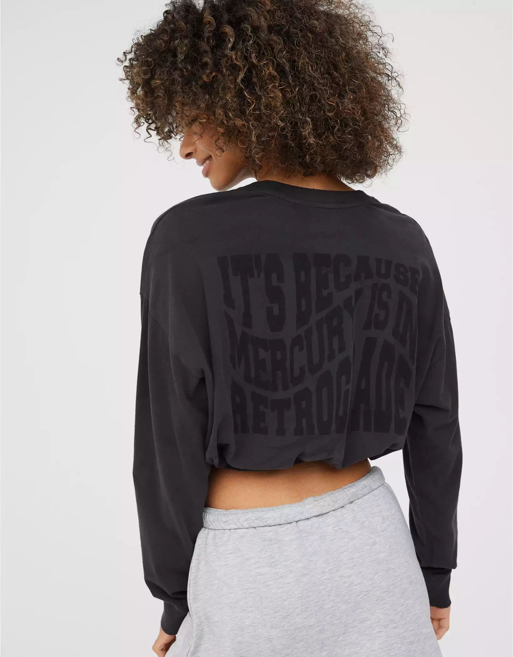 OFFLINE By Aerie Cinch Cropped T-Shirt | Aerie