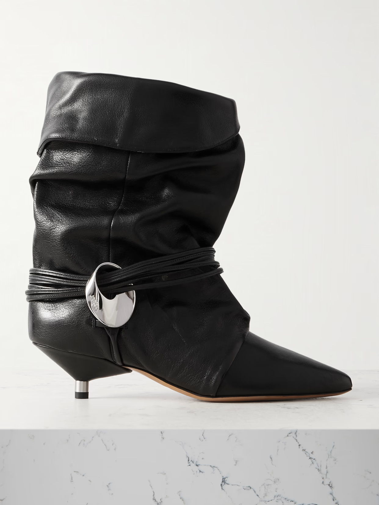 Isabel Marant - Embellished Leather Ankle Boots - Black - FR38 | NET-A-PORTER APAC