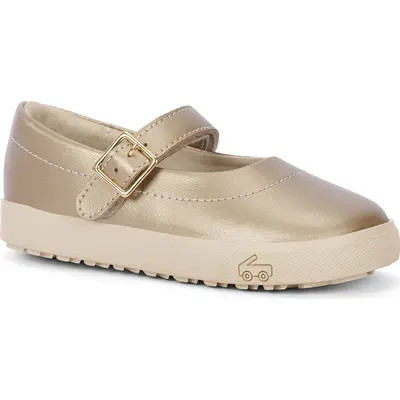 See Kai Run Kids' Lucia Mary Jane Flat in Gold at Nordstrom, Size 9 M | Nordstrom