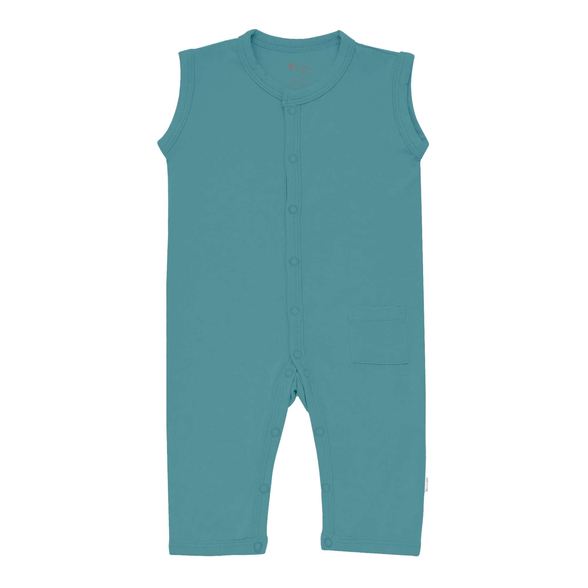 Sleeveless Romper in Cove | Kyte BABY
