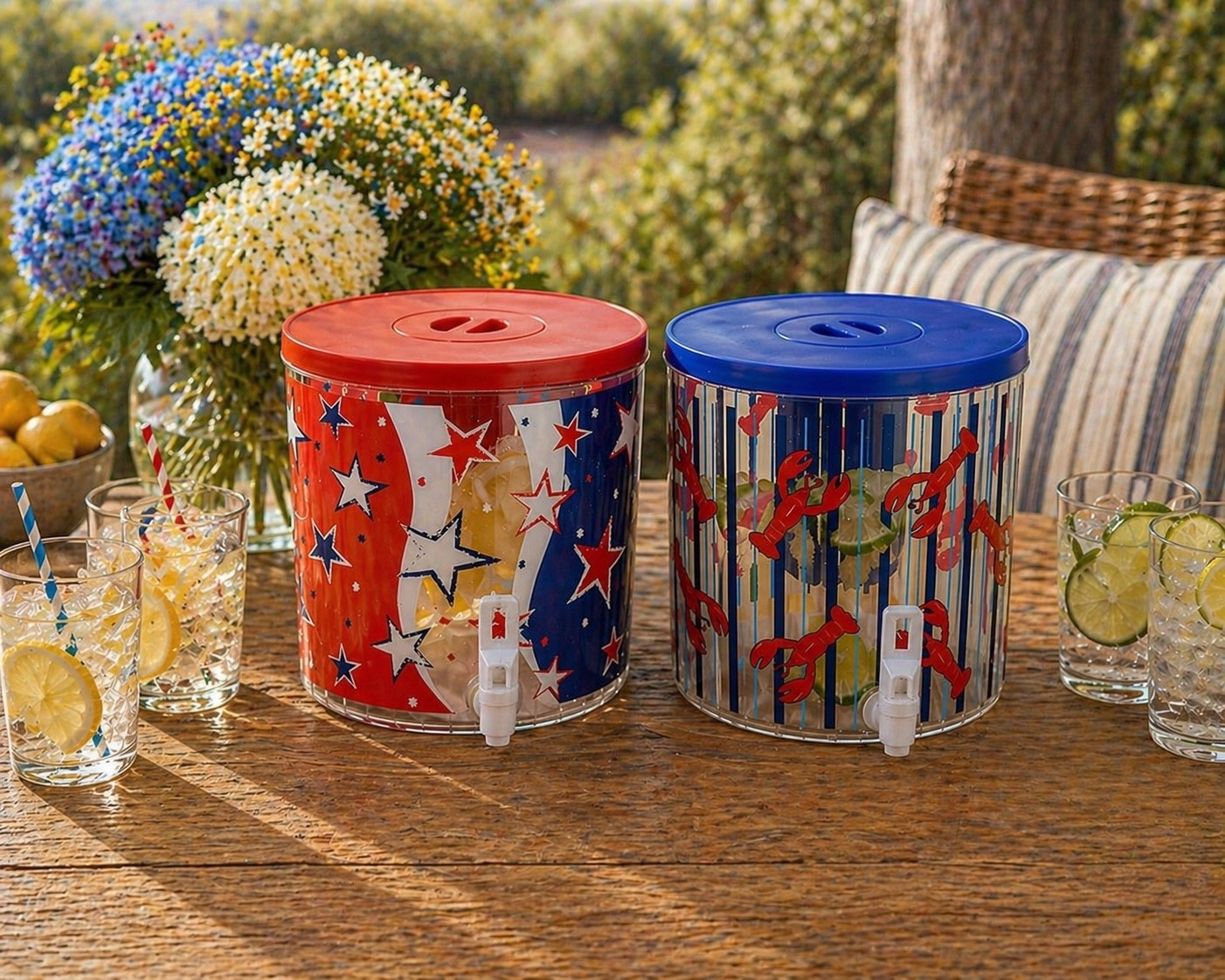 My Seasonal Drink Dispensers were made for outdoor entertaining this summer! Make your favorite mocktail or cocktail in them or fill them with infused water for your next upcoming summer gathering. Shop them in my new Patriotic and Lobster patterns!

#LTKSeasonal #LTKfoodie