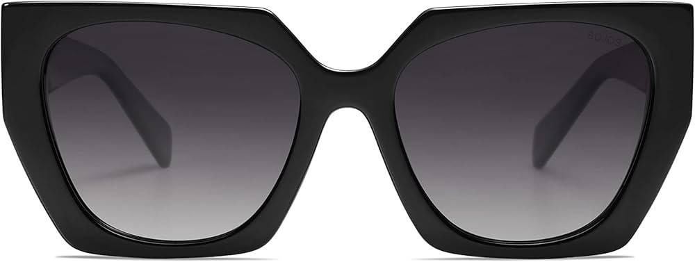 SOJOS Retro Polarized Oversized Sunglasses Womens Big Square Vintage Designer Sunnies SJ2205 | Amazon (US)