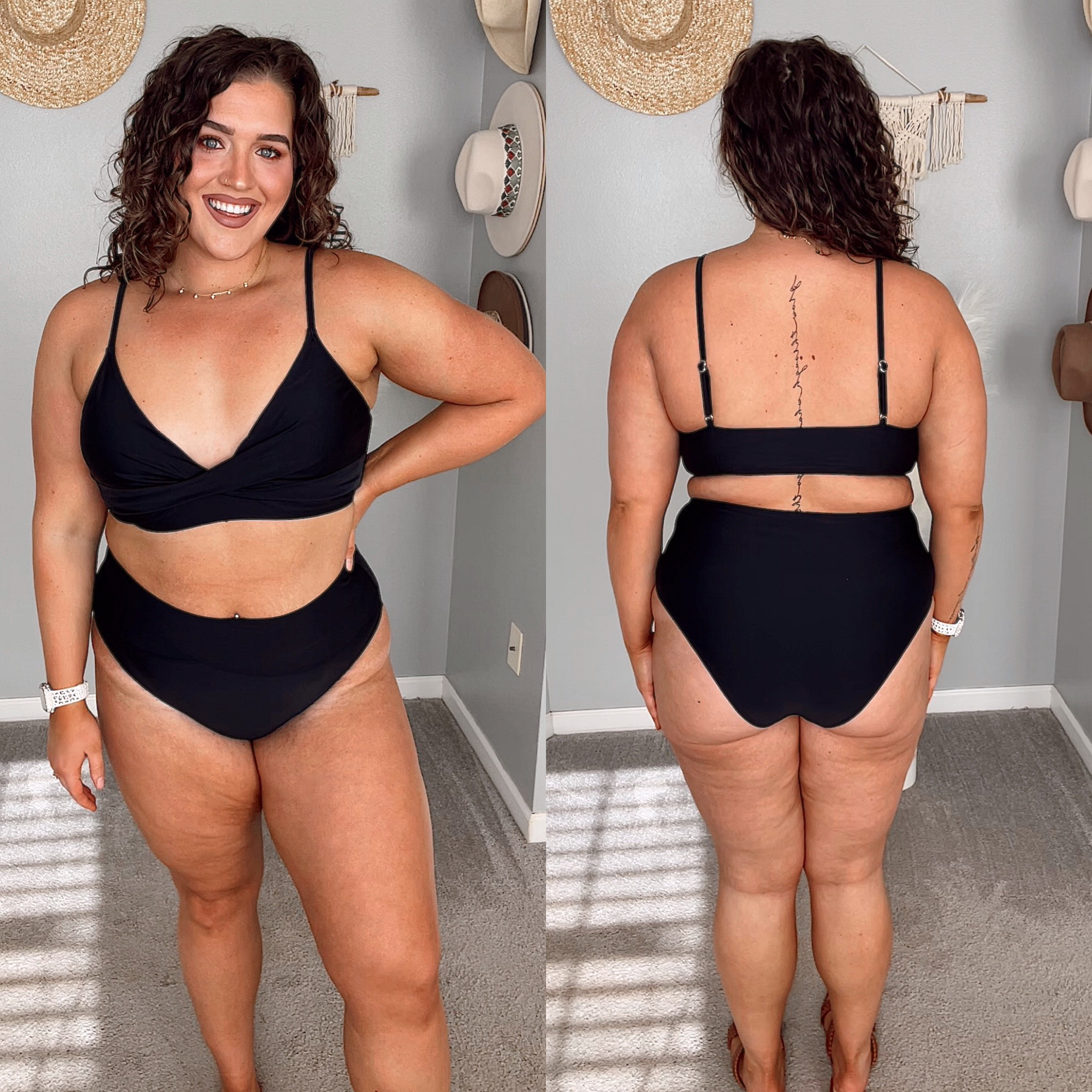 Midsize Cupshe black swimsuits from Amazon under $35 🖤☀️🌊 
Size: XL
#midsizeoutfits #swimsuits #bikini #swimwear #vacationoutfits #resortwear #amazonfashion #sandals #twopiece #affordablefashion #styleinspo #beachwear #vacationlooks #curvyswim 

#LTKcurves #LTKSeasonal #LTKswim