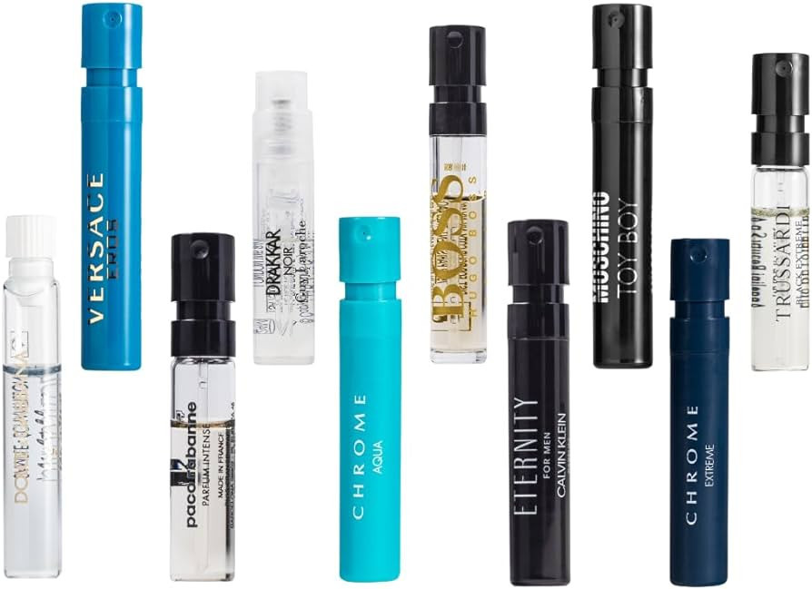 Infinite Scents Cologne Samples for Men: 10 Designer Fragrances + Pocket-Sized Pouch - Travel-Siz... | Amazon (US)