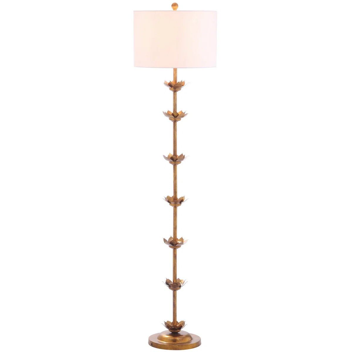 Audreyonna 63.5'' Antique Gold Traditional Floor Lamp | Wayfair North America