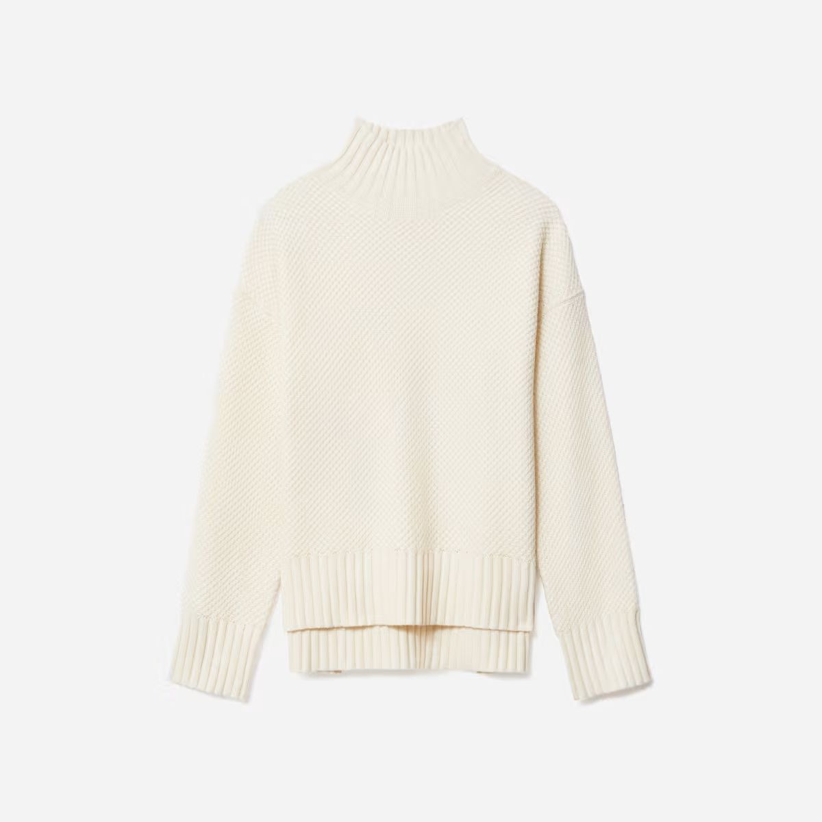 The Oversized Stroopwafel Turtleneck in ReCashmere | Everlane