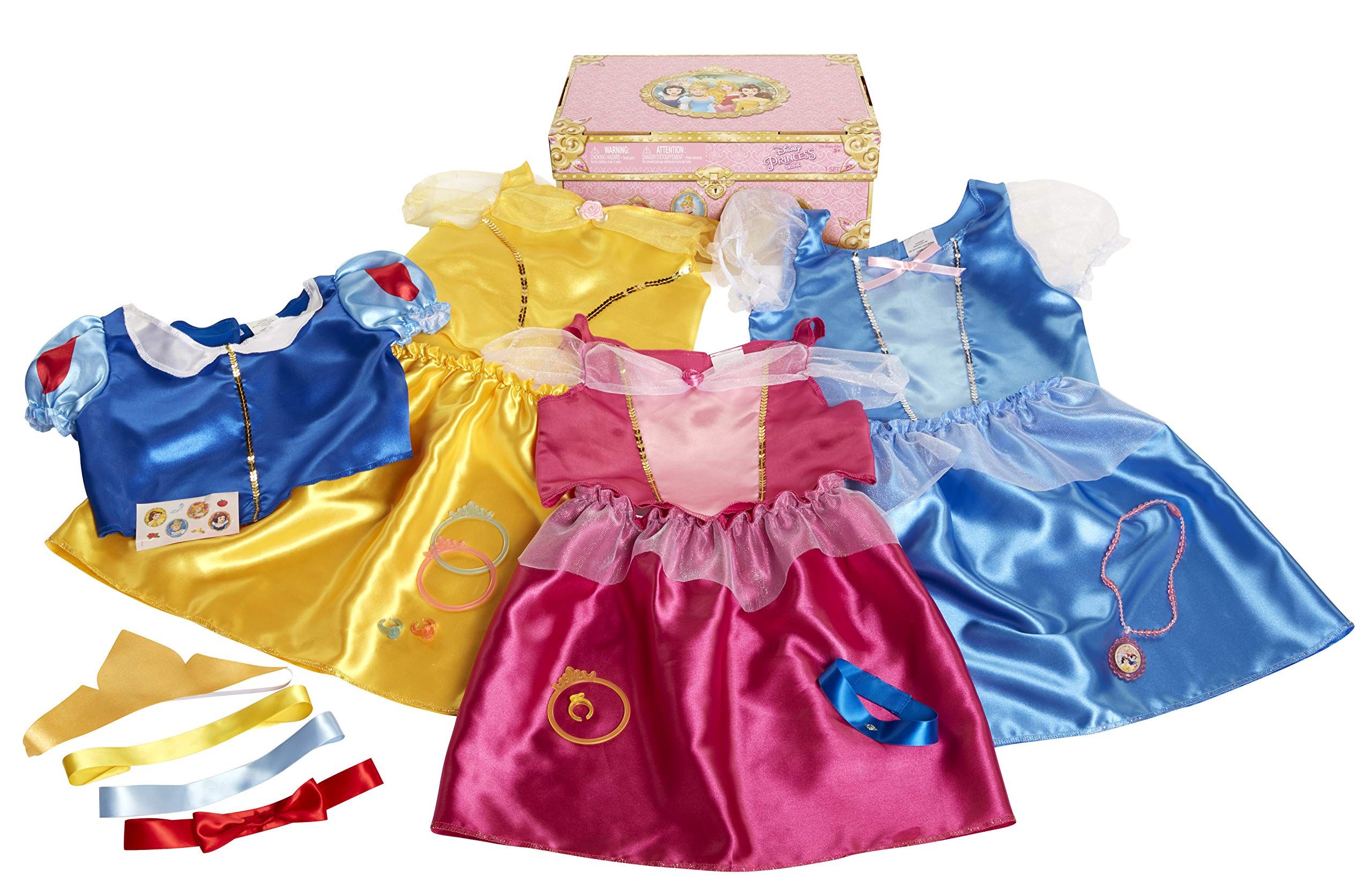 Disney Princess Dress Up Trunk Deluxe 21 Piece [Amazon Exclusive] | Amazon (US)