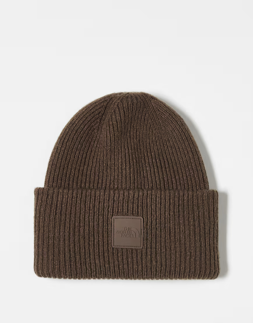 The North Face Urban Patch beanie in brown | ASOS (Global)