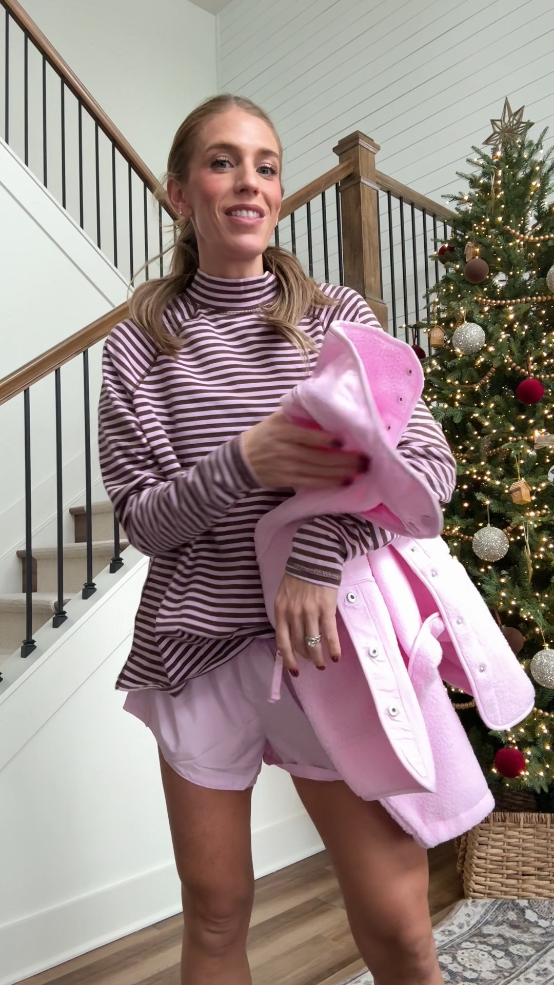 Holiday gift ideas for the cozy girl from FP movement! Love that all of these pieces are bump friendly! I wear my usual size in all FP movement. Color of jacket is powder pink. @fpmovement #fpmovementpartner

#LTKTall #LTKHoliday #LTKBump