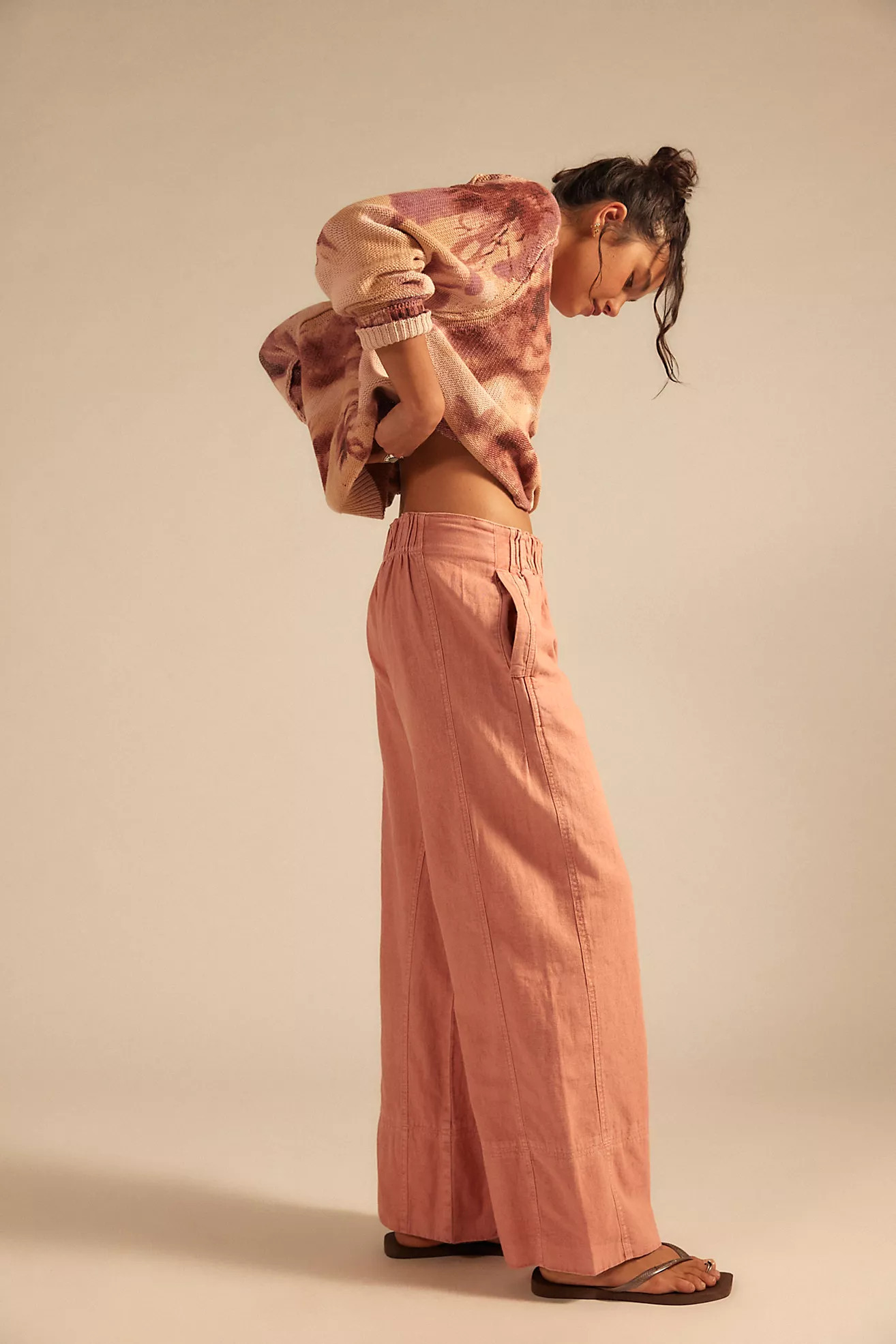 Day's End Linen Pull-On Pants | Free People (Global - UK&FR Excluded)