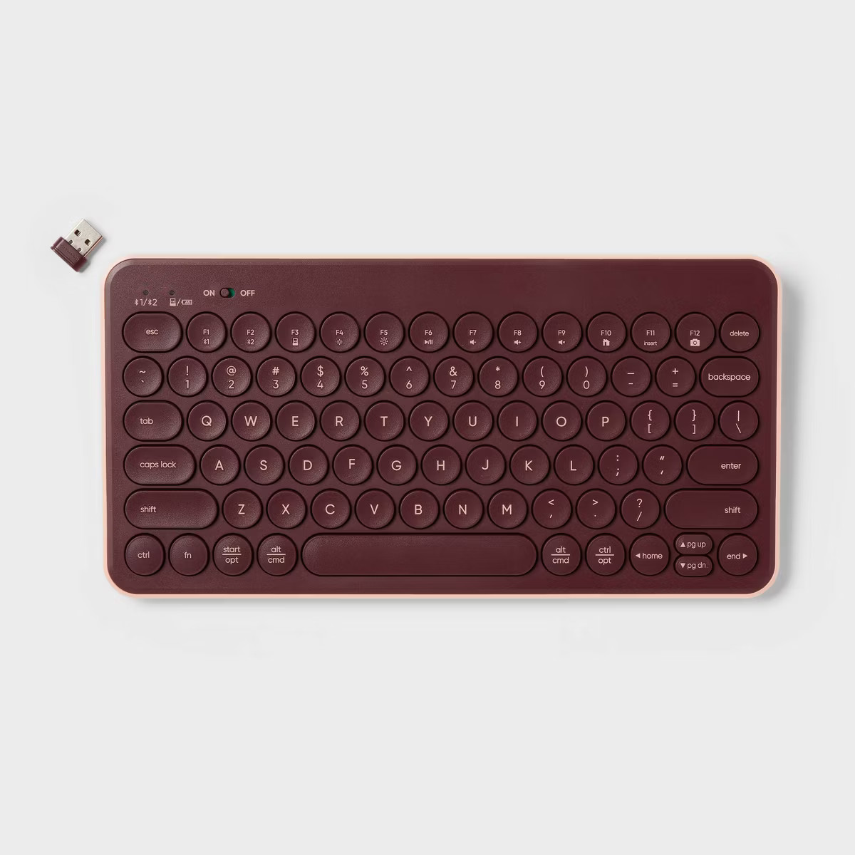 Circle Key Keyboard - heyday™ - Dark Cherry: Radio Frequency USB-A Connection | Target