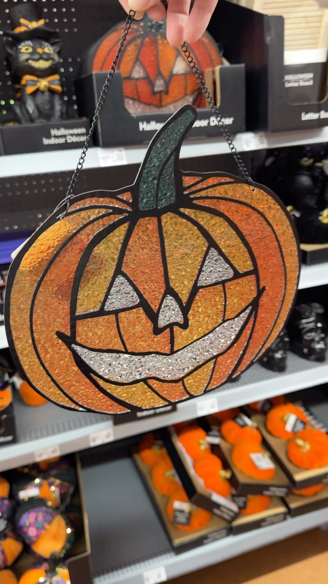 👻🎃 Total 90’s Halloween vibes!! I spotted the cutest blow mold, stained glass pumpkins, and even a mischievous little tabletop black cat 🐈‍⬛✨ All super affordable + perfect for giving your space that nostalgic spooky season glow.

Would you decorate with these throwback vibes or keep it more modern? 🖤🧡

#HalloweenDecor #90sHalloween #AffordableHalloween #BlowMold #SpookySeason #BudgetFriendlyDecor #LTKFinds 

#LTKSeasonal #LTKHome #LTKFindsUnder50