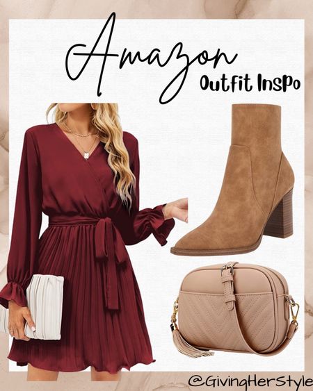 Amazon Thanksgiving outfit idea! 
Thanksgiving outfit inspo, outfit ideas, ootd, outfit inspo, what to wear, holiday, seasonal, holiday outfits, Christmas outfit, amazon prime, amazon fashion, amazon dress, amazon dresses, amazon boots, dresses, fall dress, fall outfits, fall dresses, fall outfit inspo, fall family photos, wedding guest, wedding guest dress, wedding guest dresses, boots, brown boots, ankle boots, short boots 
#amazon #outfit #thanksgiving #outfitidea #ootd #amazonfashion 

#LTKHoliday #LTKunder50 #LTKSeasonal