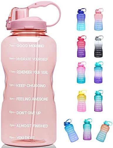 Giotto Large 1 Gallon/128oz (When Full) Motivational Water Bottle with Time Marker & Straw, Leakp... | Amazon (US)