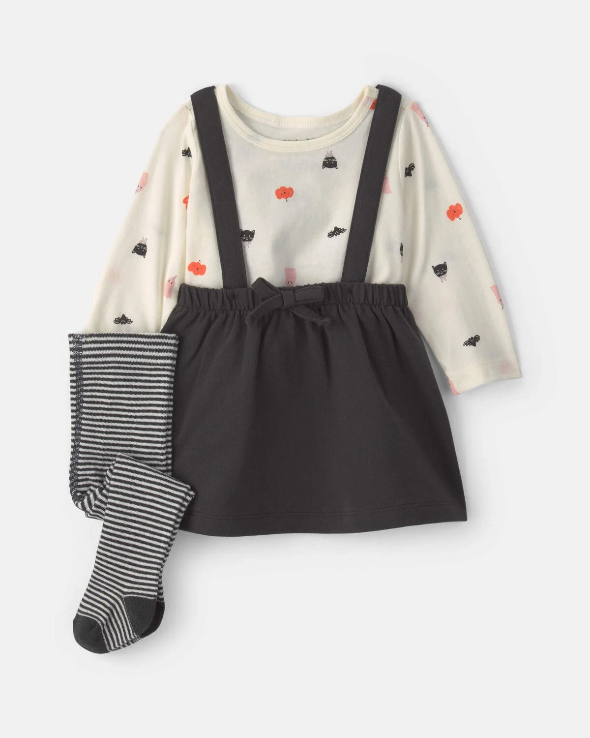 Baby Girl 3-Piece Halloween Long-Sleeve Dress Set - Black | Carter's Inc