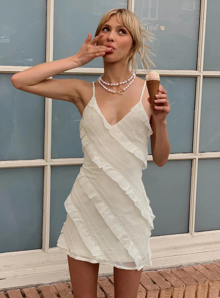 Lars Mini Dress Yellow | Princess Polly US