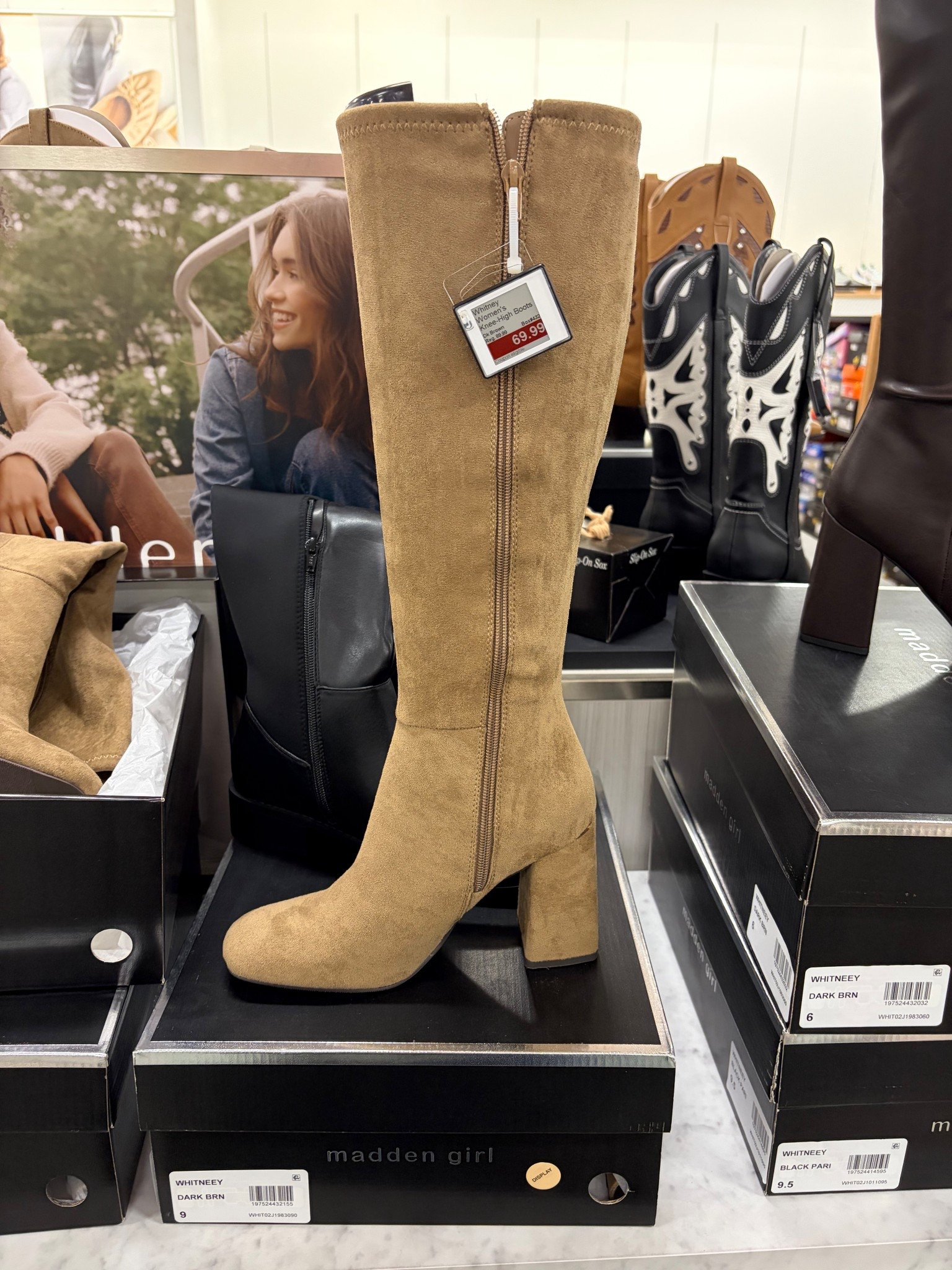 Cute knee-high boots from madden girl with a square toe and a block heel add the finishing touch to any Winter outfit!

Microsuede boots | women’s boots | taupe boots | fashion boots | Kohls shoes 


#LTKFindsUnder100 #LTKSaleAlert