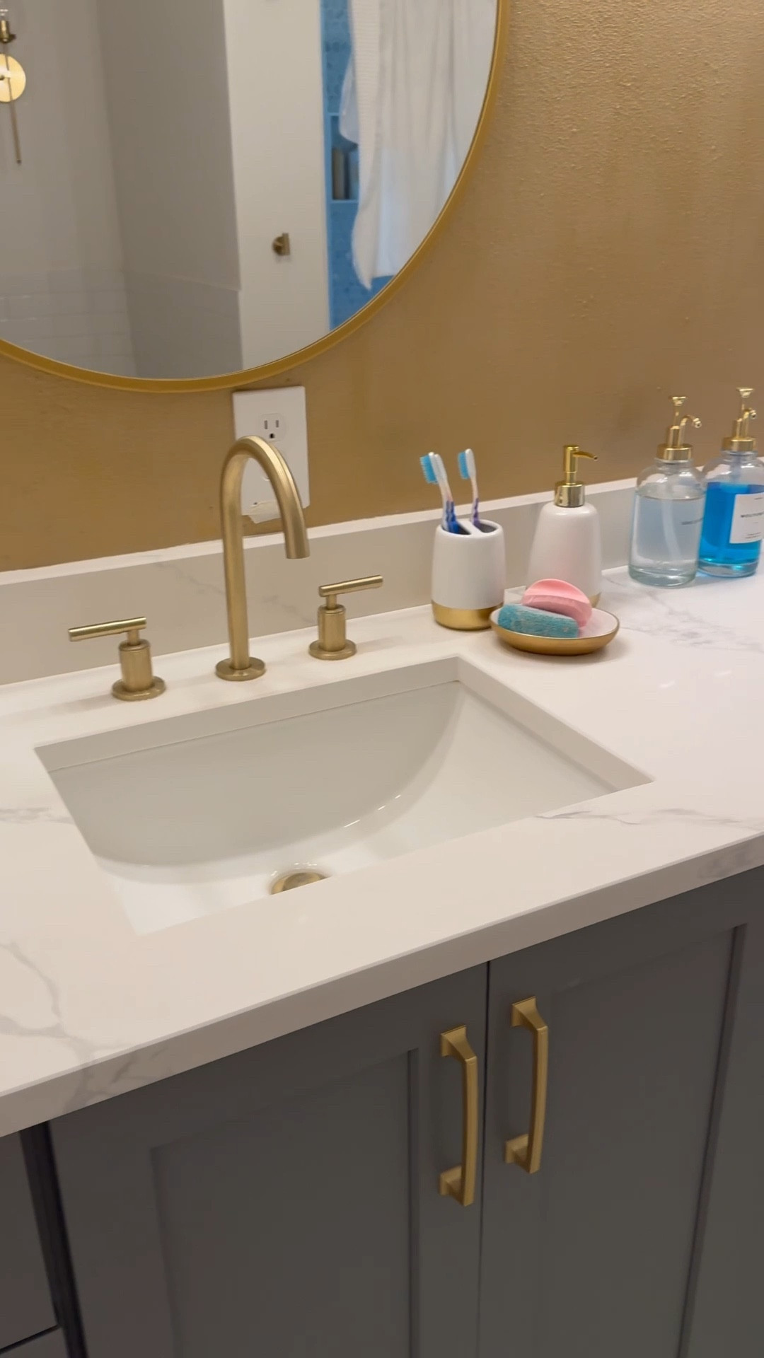 A home is meant to be lived in — but that doesn’t mean it can’t be beautiful. A clean, organized bathroom counter brings calm to the chaos and proves that everyday spaces can still feel special.


#LTKFindsUnder50 #LTKStyleTip #LTKHome
