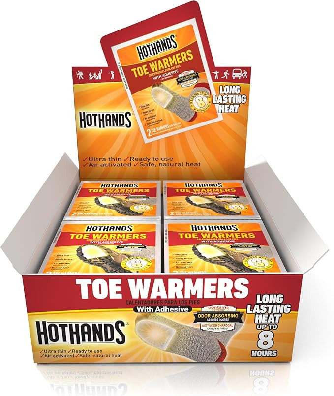 HotHands Toe Warmers - Long Lasting, Odorless, Air Activated - Up to 8 Hours of Heat - 40 Pair | Amazon (US)