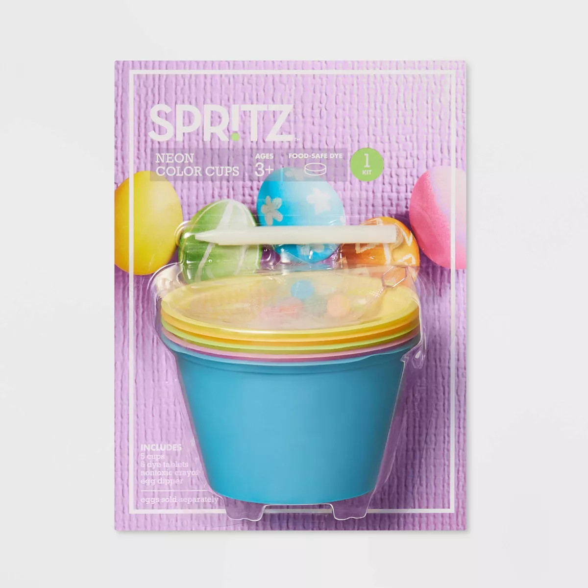 5pk Easter Egg Coloring Cup Neon - Spritz™ | Target